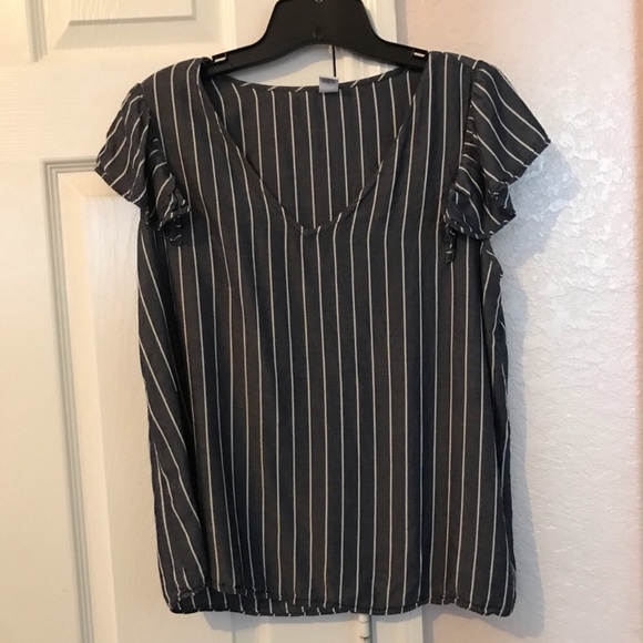 Old Navy Tops - Striped Flutter Sleeve Blouse